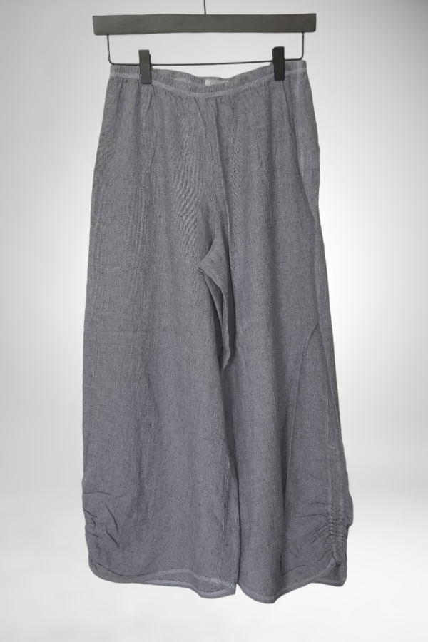 Cutloose Women&#39;s Pants Porcelain / S Linen Blend Rouched Pant