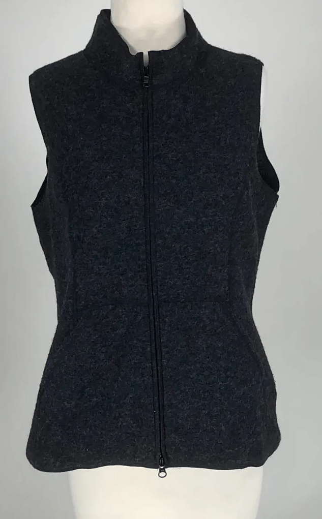 Cutloose Women&#39;s Vest Boiled Wool Vest - Zipped