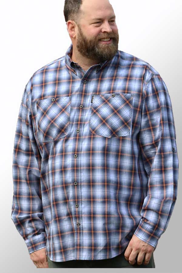 Dri Duck Men's Long Sleeve Shirt Men's Westwood Plaid Shirt