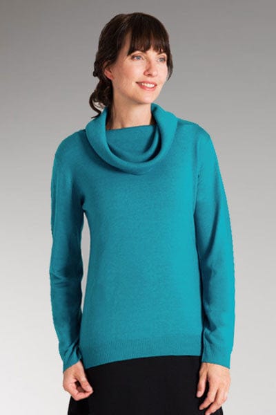 Merino Wool Cowl Sweater - Kathy - Natural Clothing Company
