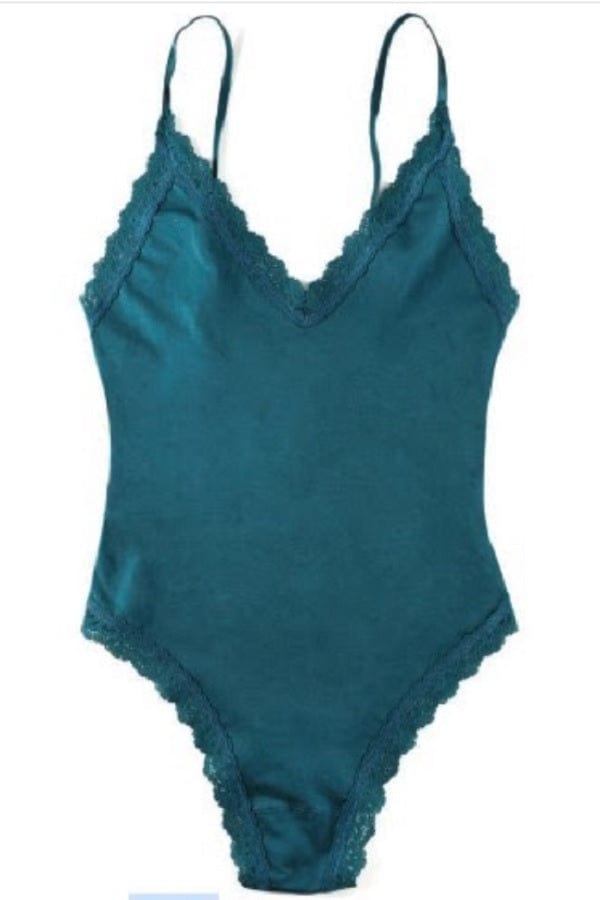 HankyPanky Women's Bra S Organic Cotton Lace Bodysuit