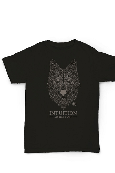 Hemp Blend T-shirt - Wolf, Intuition - Natural Clothing Company