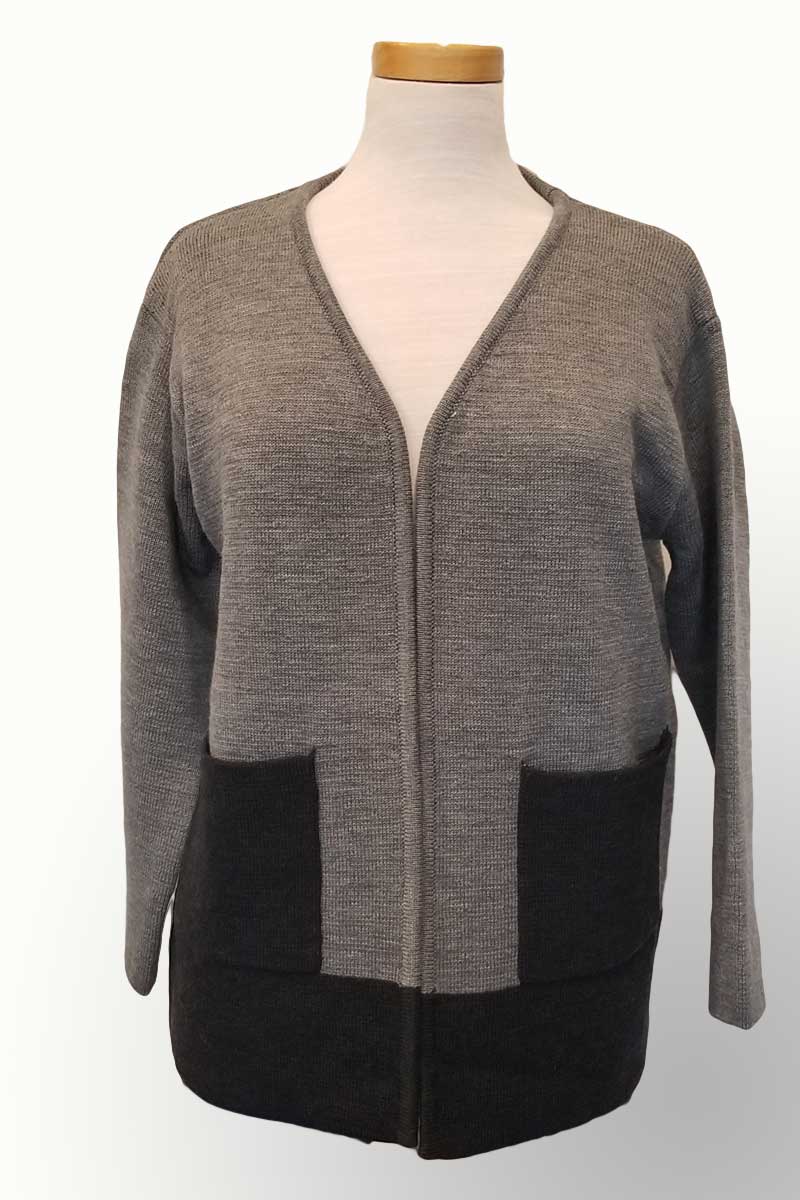 Icelandic Design Women's Jacket Icelandic Design Wool Sweater Jacket - Jonquil