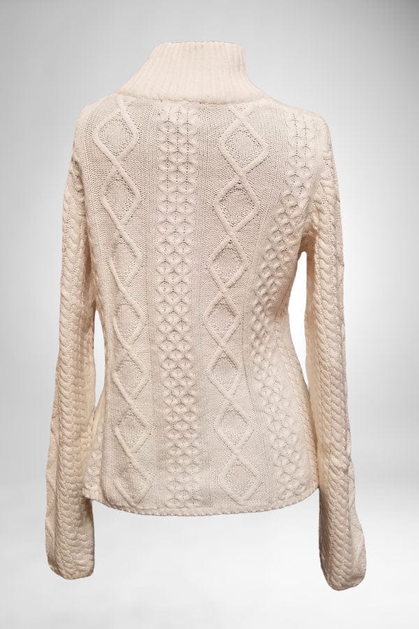 Icelandic Design Women's Sweater Natural / S Icelandic Design Half Zip Sweater - Olivia