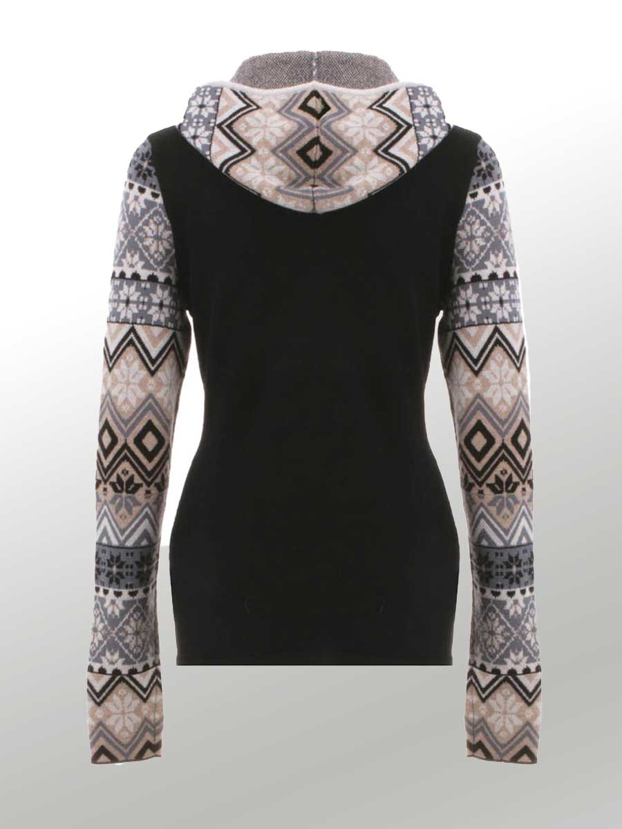 Icelandic Design Women&#39;s Sweater L Merino Wool Hoodie - Naomi (L only)