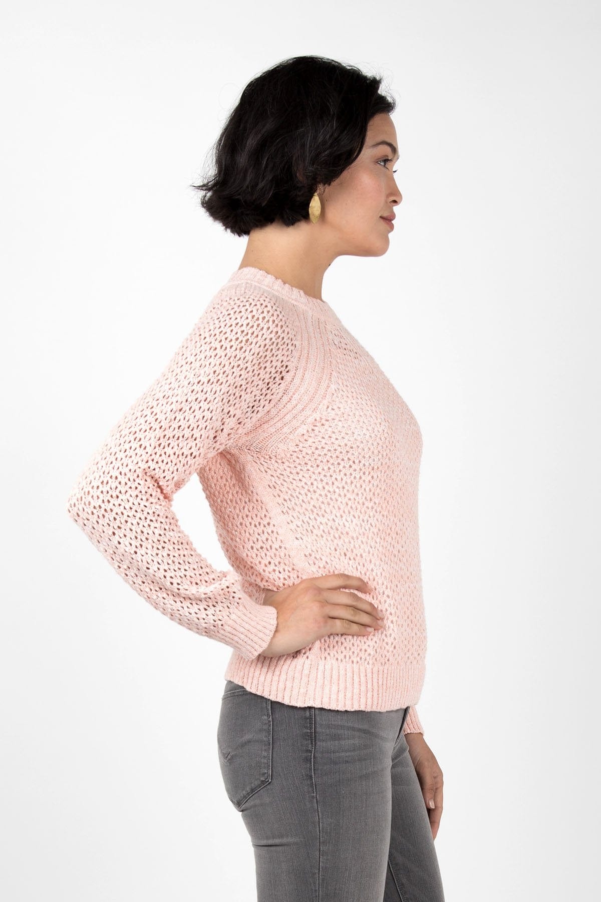 Organic Cotton Boucle Knit Sweater - Natural Clothing Company