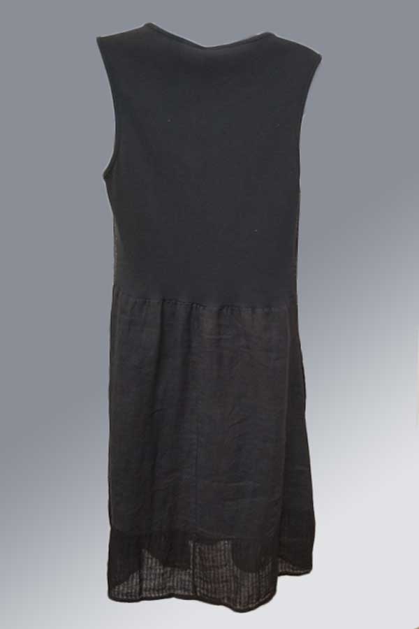 Inizio Women&#39;s Dress Italian Linen Dress by Inizio - Dots combo