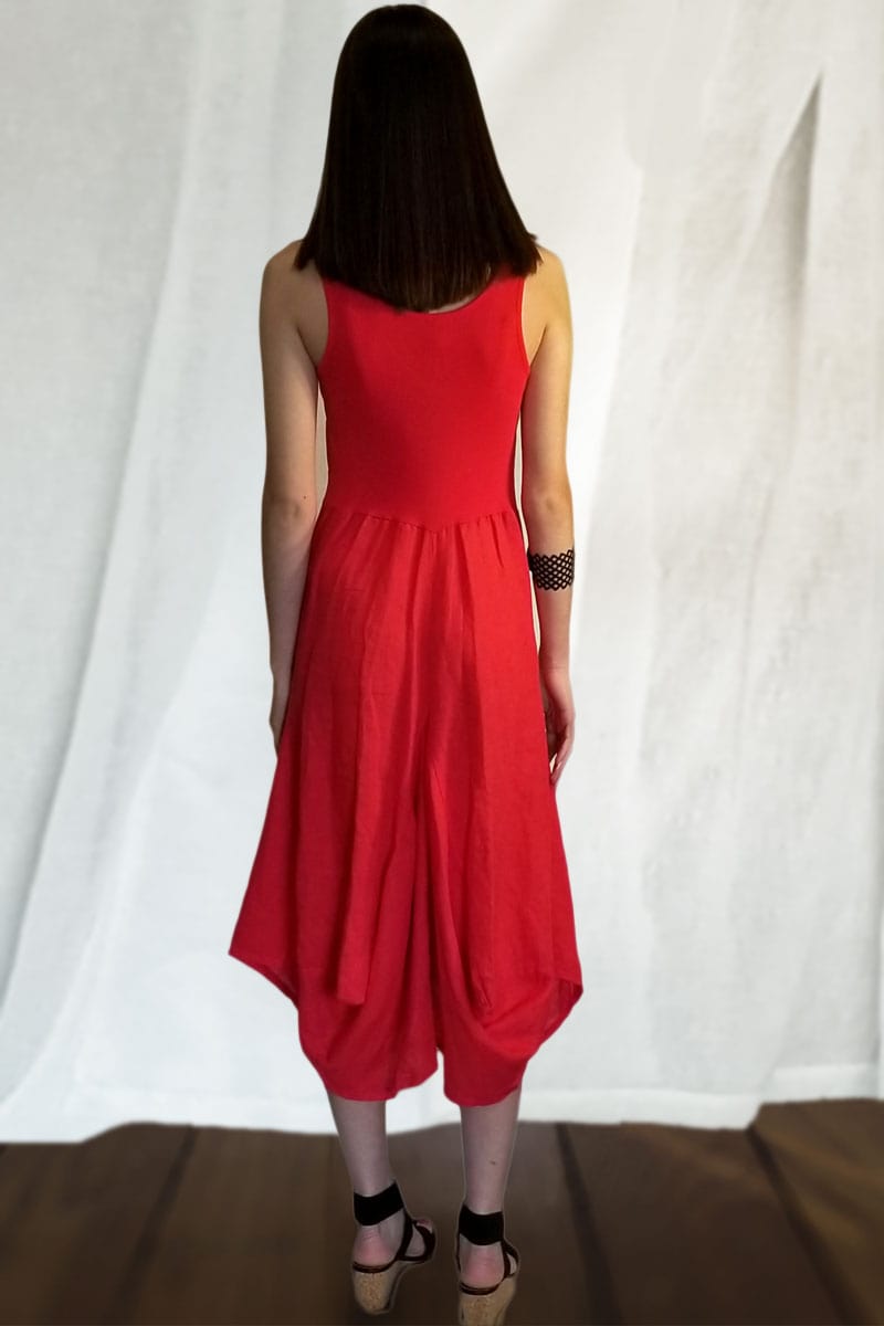 Italian Linen Dress by Inizio - Magic sleeveless - Natural Clothing Company