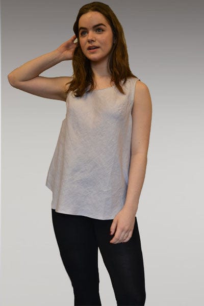 Linen Bias Tank - Scoop Neck - Natural Clothing Company