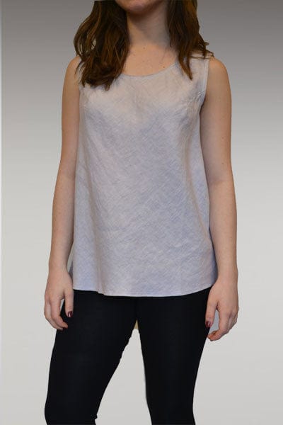 Linen Bias Tank - Scoop Neck - Natural Clothing Company