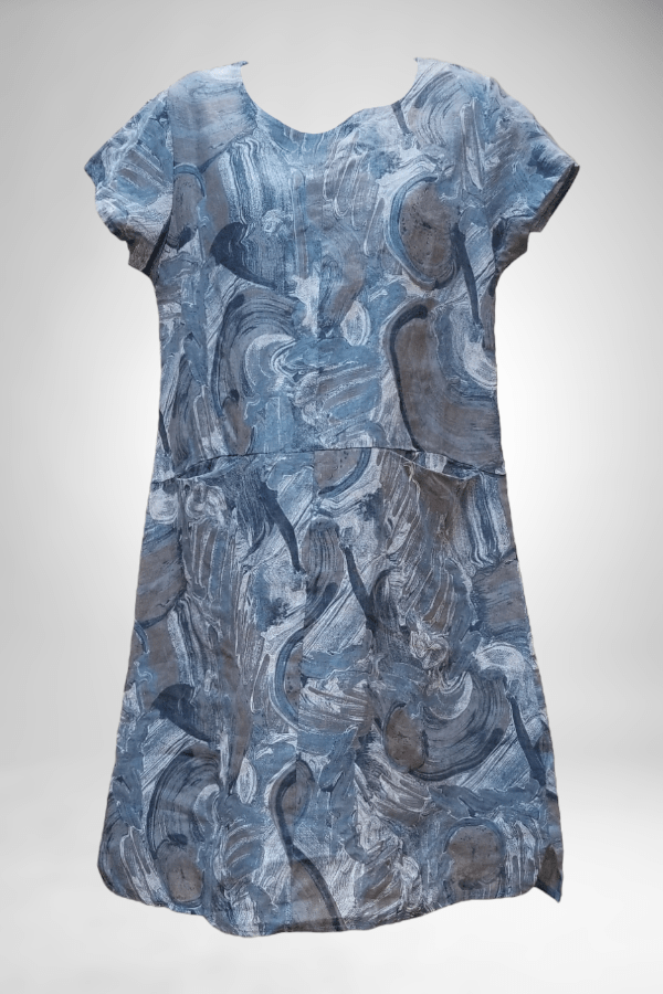 Lands Downunder Women's Dress Italian Linen Dress Short Sleeve