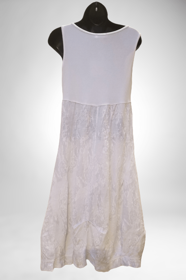 Lands Downunder Women&#39;s Dress Italian Linen Dress Sleeveless - Reef