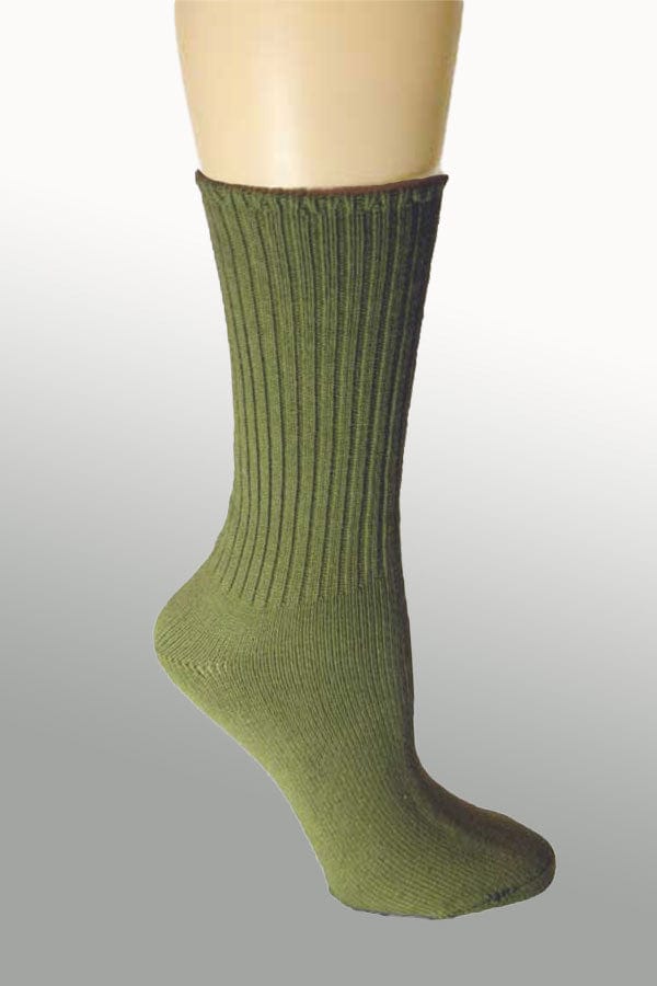 Maggie&#39;s Men&#39;s Socks Olive Green Men&#39;s Organic Cotton Socks 10-13 (Large)