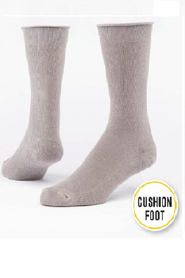 Maggie's Unisex Socks Taupe / 9-11 (women's) Cushioned Organic Cotton Crew Socks