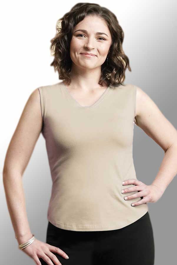 Maggie's Women's Short Sleeve Top Sand Taupe / M Women's Organic Cotton Tank