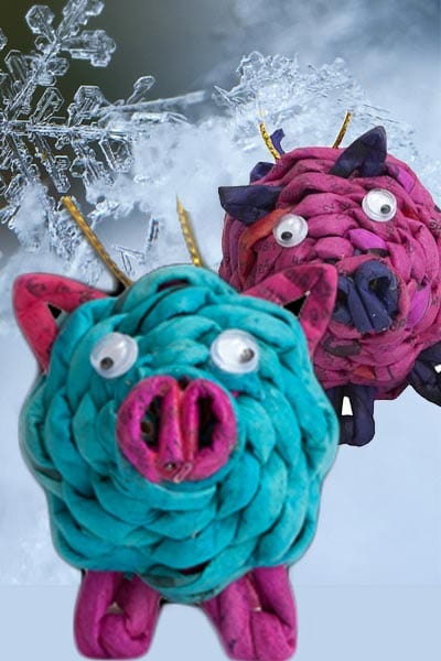 Marquet Gift Recycled Paper Ornament - Pig