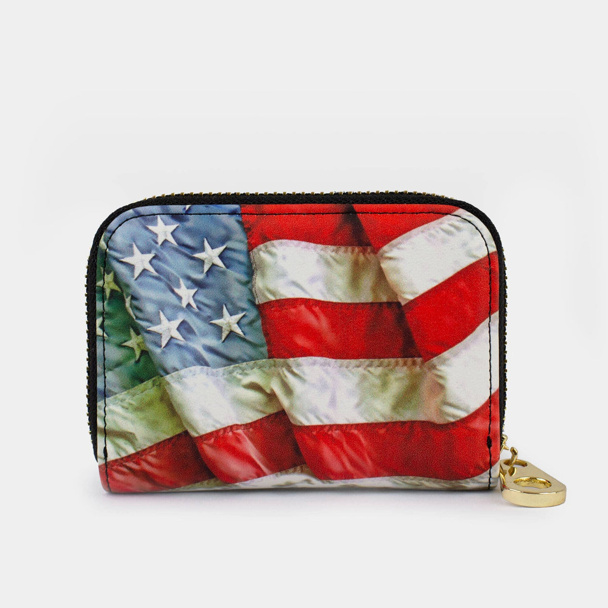 Monarque American Flag Zippered Wallet