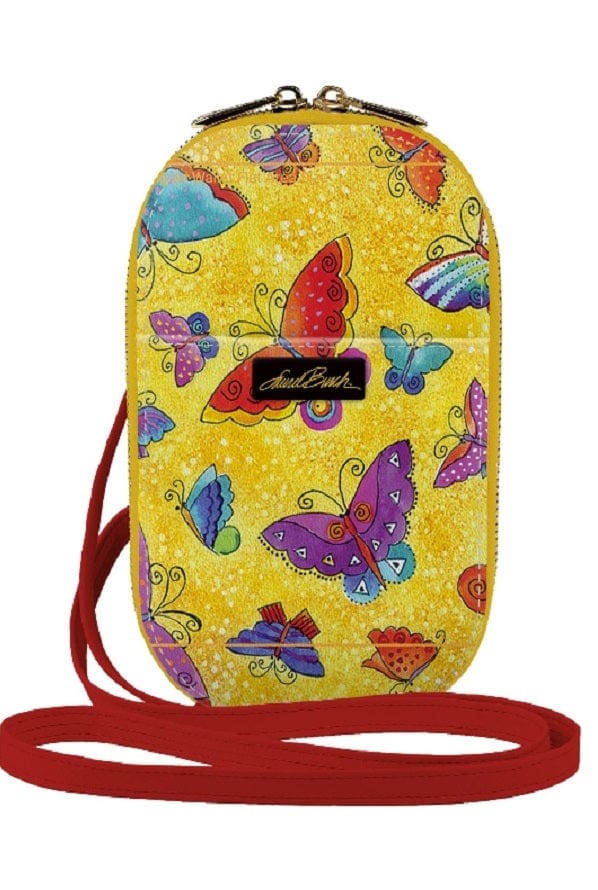 Monarque bag Crossbody Purse Set of Vegan Purse, Wallets with RFID protection - Spring Butterflies