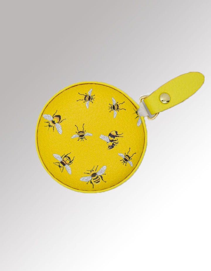 Monarque bag Yellow / Measure Tape Set of Crossbody Vegan Purse, Wallets with RFID protection - Spring Bees