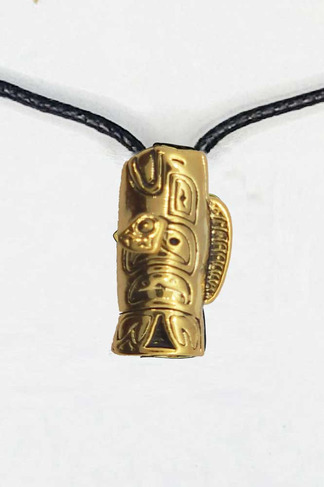 My Totem Tribe Jewelry Salmon Spirit Animals Necklace - Water