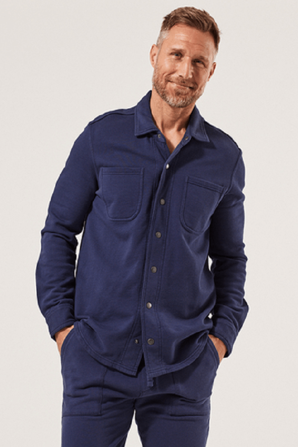 Pact Men's Long Sleeve Shirt M Men’s Essential Vintage Snap Down