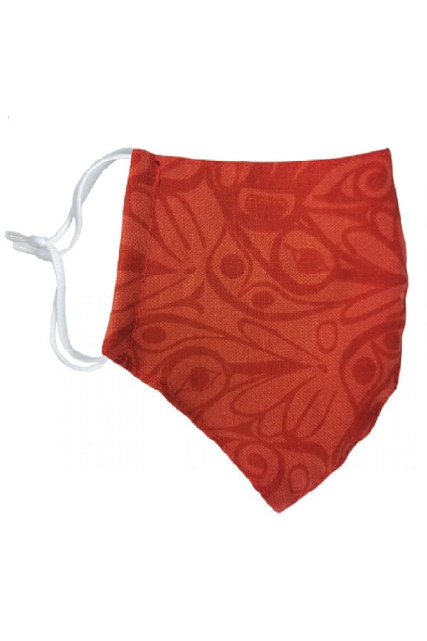 Panabo face mask Red / Hummingbird Linen Face Masks - First Nations Art