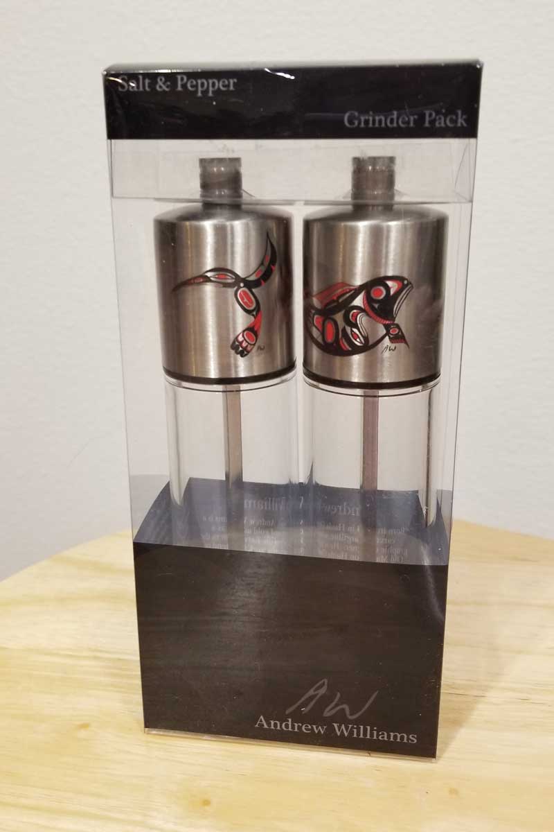Panabo home accessory Salt & Pepper Grinder - artwork by Andrew Williams