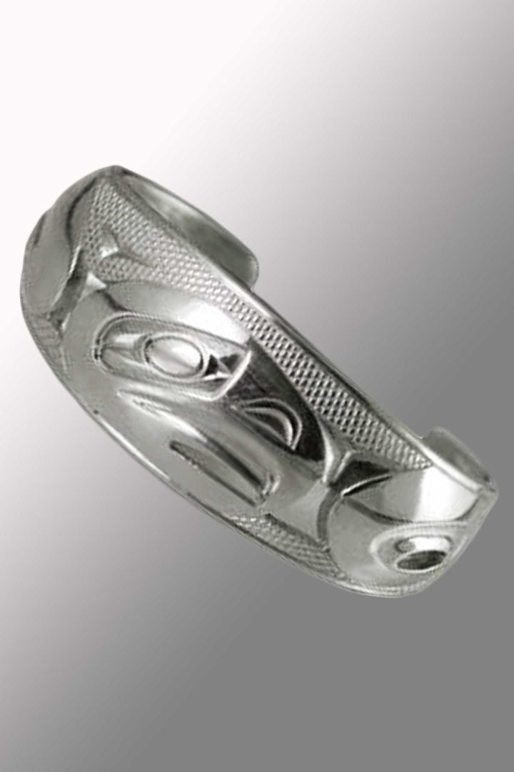 Panabo jewelry Eagle / 8" dia Eagle Silver Pewter Bracelet - art by Corrine Hunt