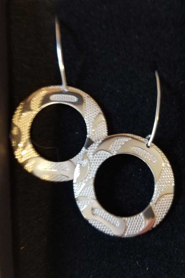 Panabo jewelry Equilibrium / one size Equilibrium Silver Pewter Earrings - art by Corrine Hunt