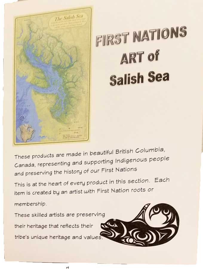 Panabo sculpture black / 7x5.5 Mother and Child Deluxe- First Nations Art