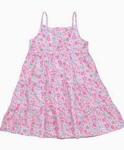 Under The Nile baby clothes 9-12 mo Organic Cotton Pink Dress 9 to 12 mo.