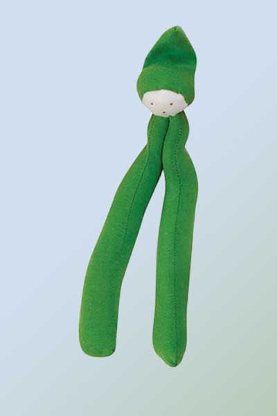 Under The Nile Toy Green Bean Organic Cotton Toy - Fruits and Veggies