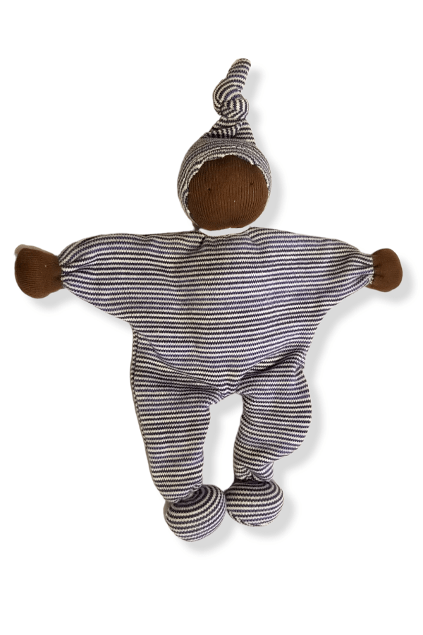Under The Nile Toy navy stripe / NB-3m Organic Cotton Toy - Let's Be Friends