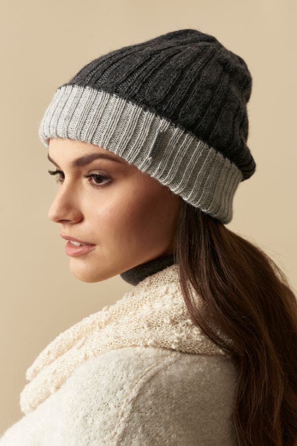 Wuaman Hat unisex Alpaca Reversible Beanie - unisex