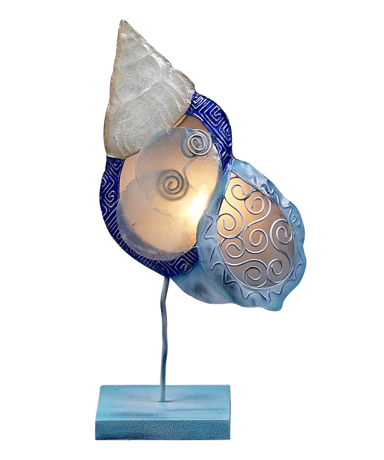 Zappobz Home Capiz Corfu Shell Lamp